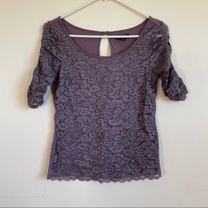 [American Eagle Outfitters] Purple Lace Top